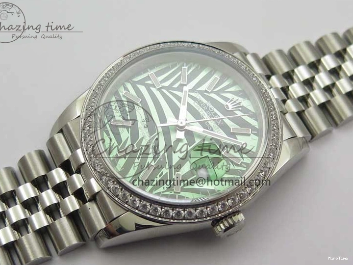 MiroTime 0501 DateJust 36 SS 126284 BP Maker 1:1 Best Edition New Green Dial on Jubilee Bracelet Sleek 2522